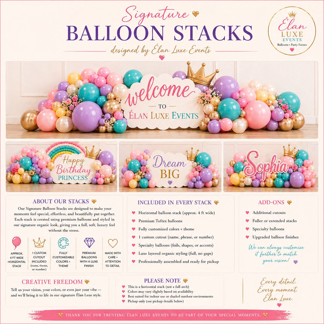 Signature Balloon Stack
