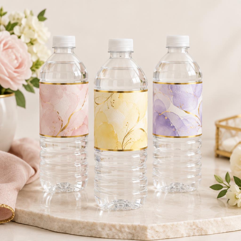 Signature Water Bottle Labels